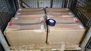 4x boxes of Scapa Cloth Adhesive Tape Black 50mm x 50m - 36 Per Box
