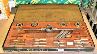 Large imperial tap and die set - 21 piece