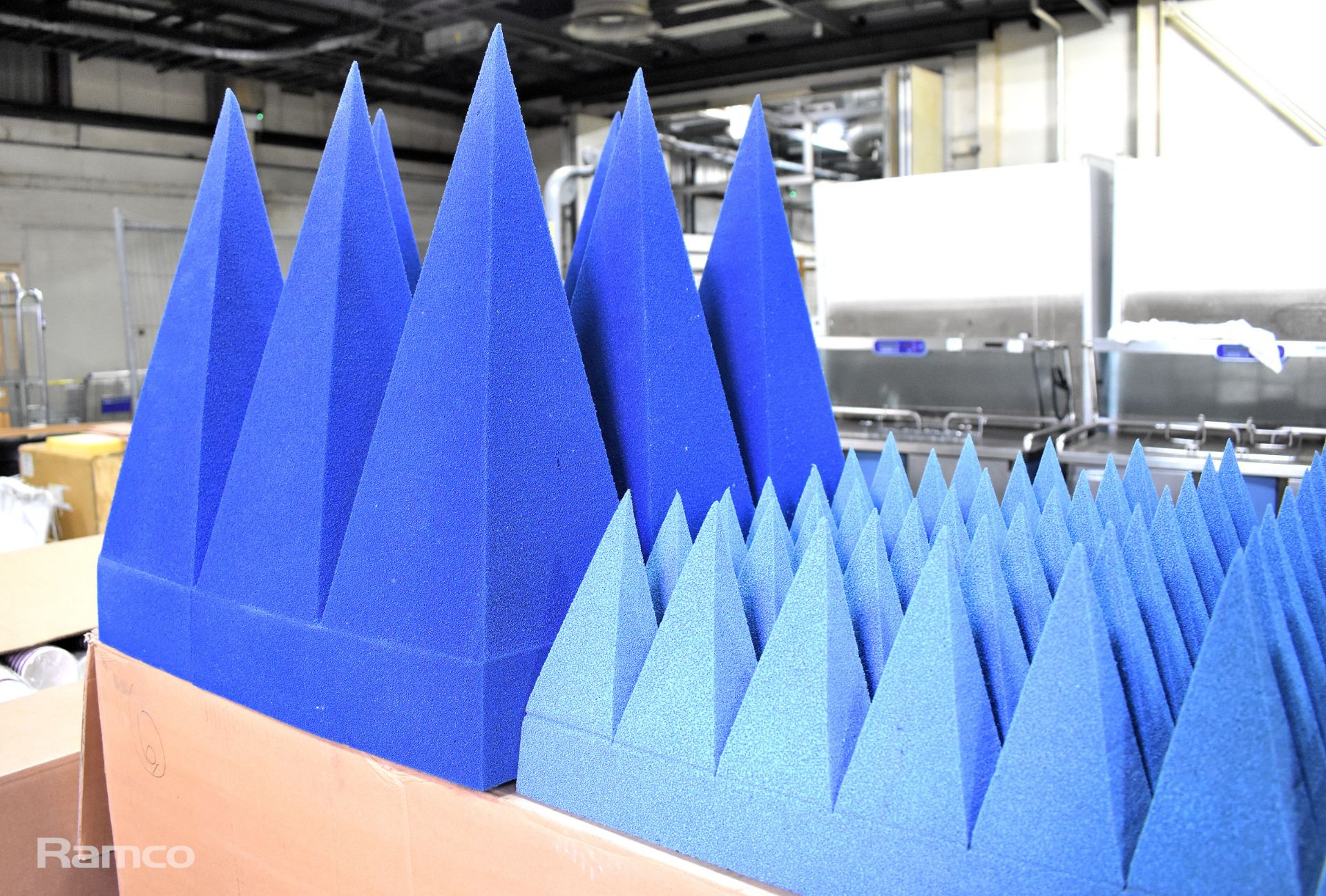 10x Anechoic Sound reducing foam panels - triangular prism design - dimensions in description - Image 2 of 2