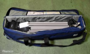 Vinten Vision 100 tripod with canvas bag - height range 56.7 - 171cm