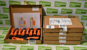 5x boxes of Bacho No6 plastic file handles 10 per box