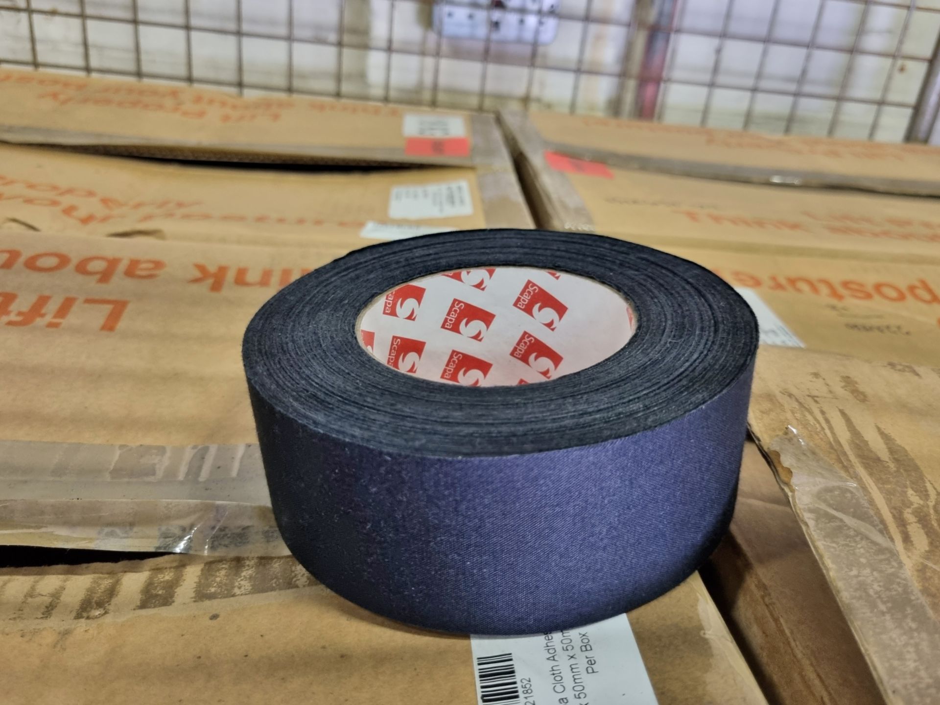 3x boxes of Scapa Cloth Adhesive Tape Black 50mm x 50m - 36 Per Box, 36x rolls of Scapa tape - Bild 3 aus 5
