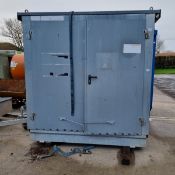 Oil drum storage container - approx size: 240x130x250cm