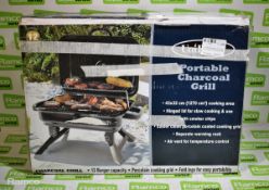 Uniflame Portable Charcoal Grill 43x32cm Cooking Area