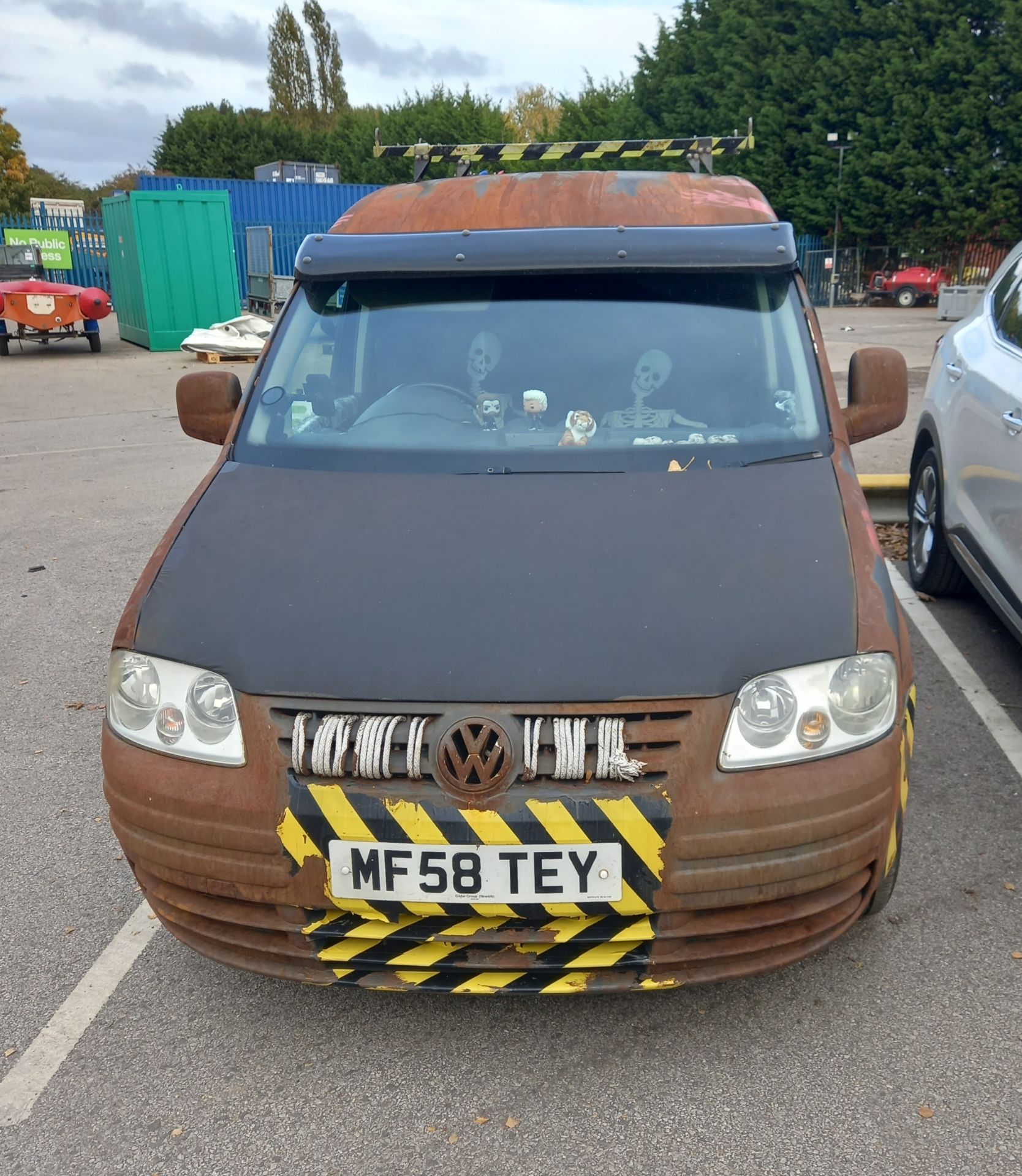 2008 (58) Volkswagen Caddy C20 TDI 1896cc converted day van with rust effect paint - Image 4 of 53