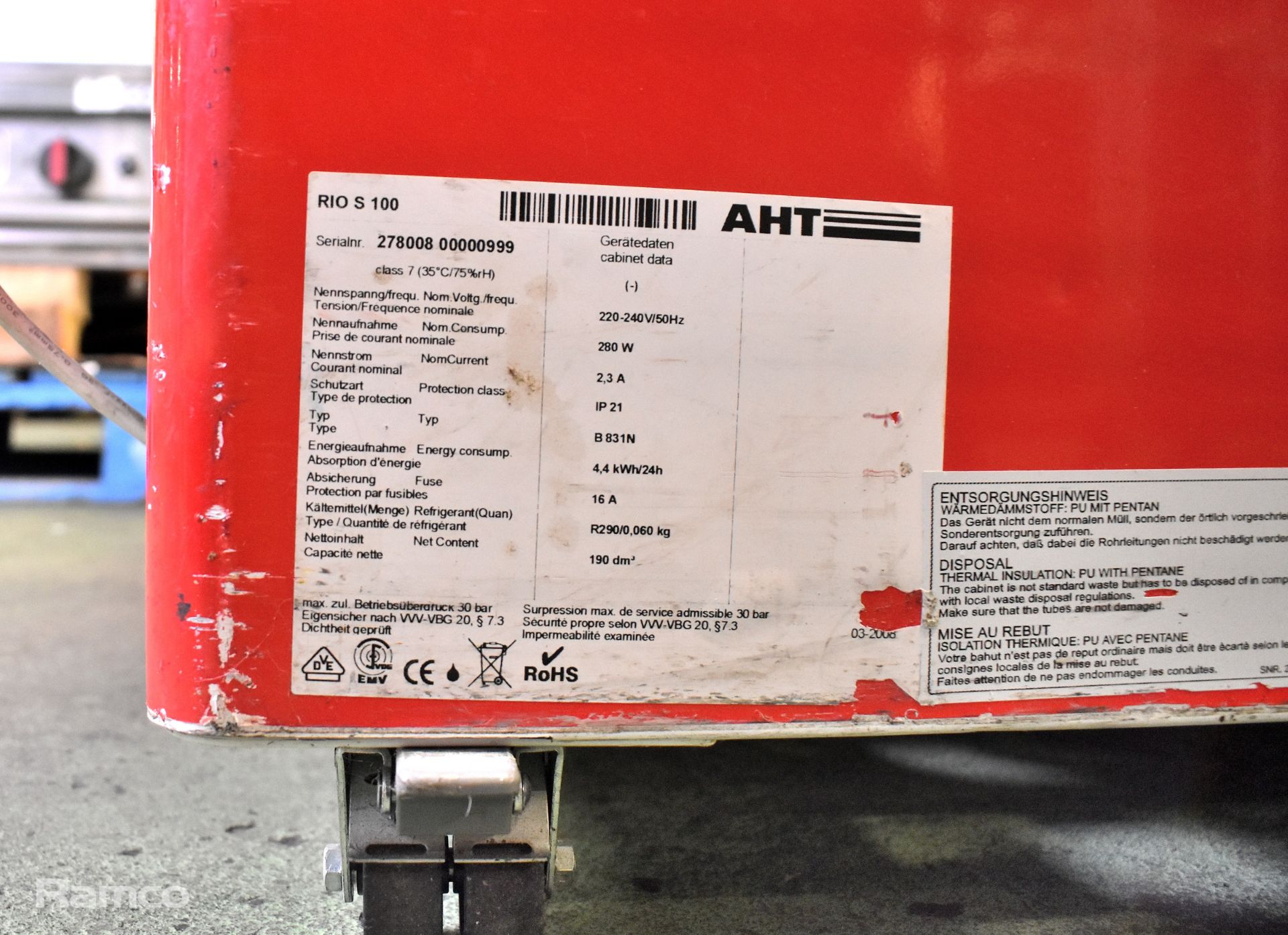 AHT RIO S 100 chest freezer with Wall's branding - Image 6 of 6