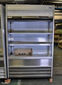 Caravell Scanfrost Alaska Slim 120 roller front display fridge L 125 x W 67 x H 203 cm