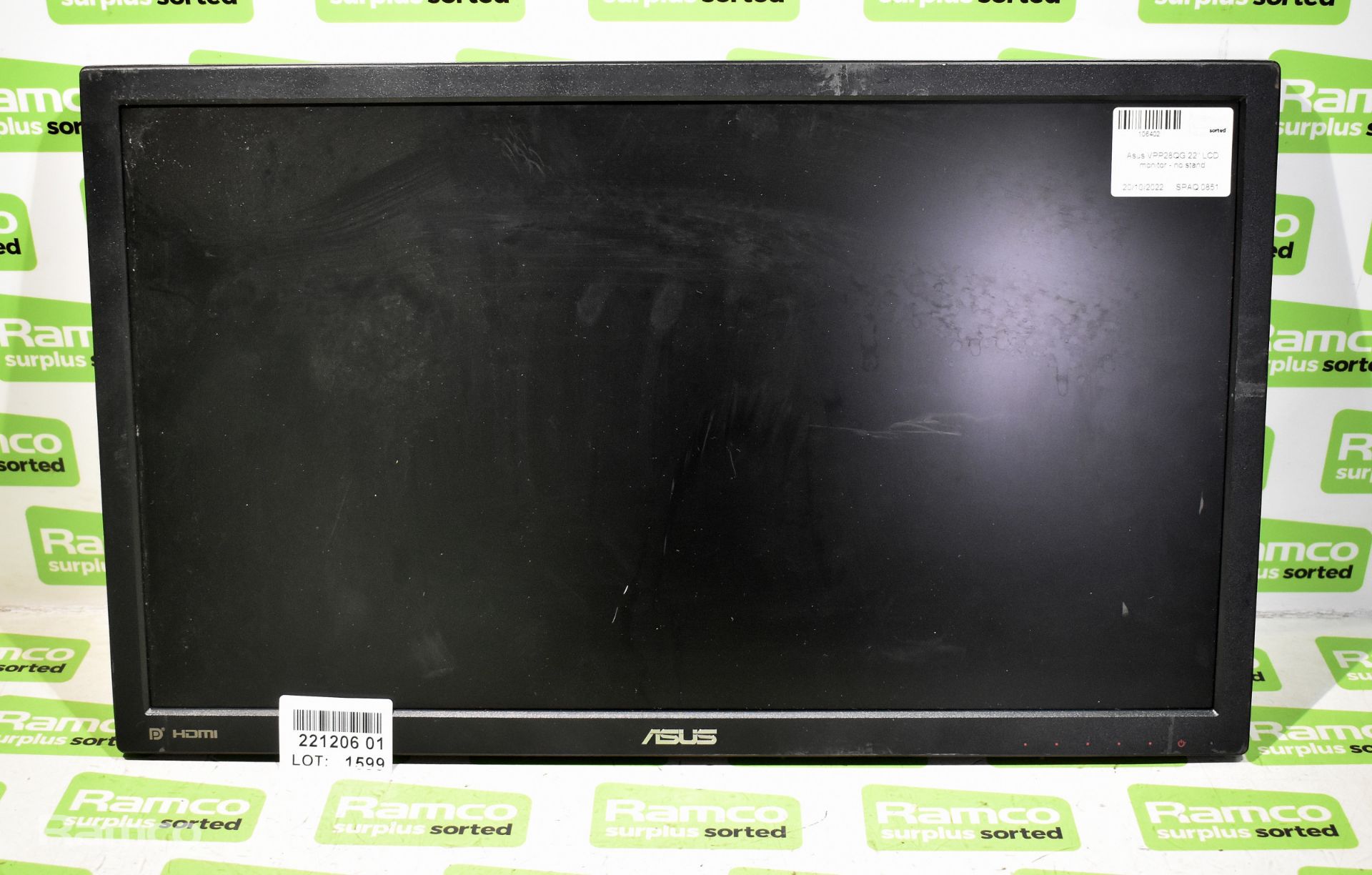Asus VPP28QG 22" LCD monitor - no stand - slight scratch on screen