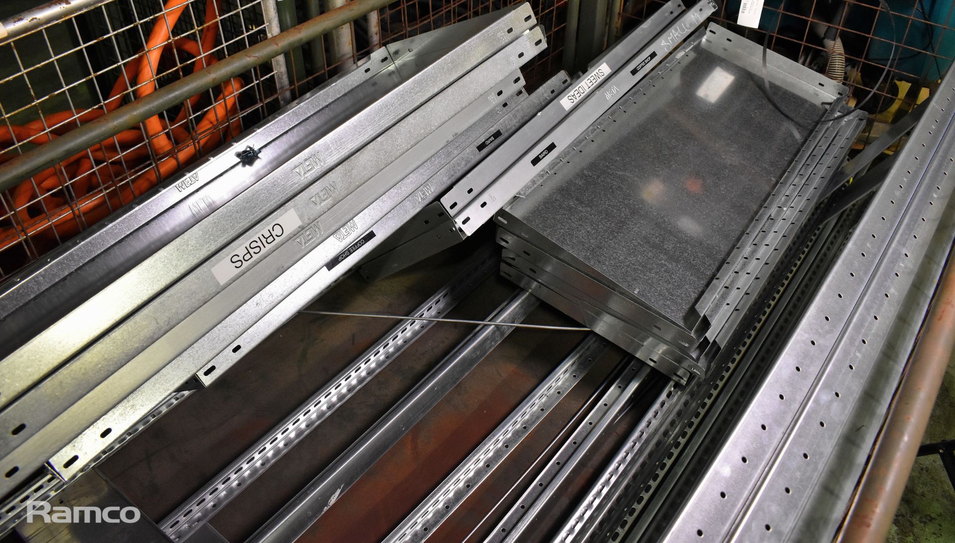 Meta stainless steel racking with 14 shelves - Image 8 of 9