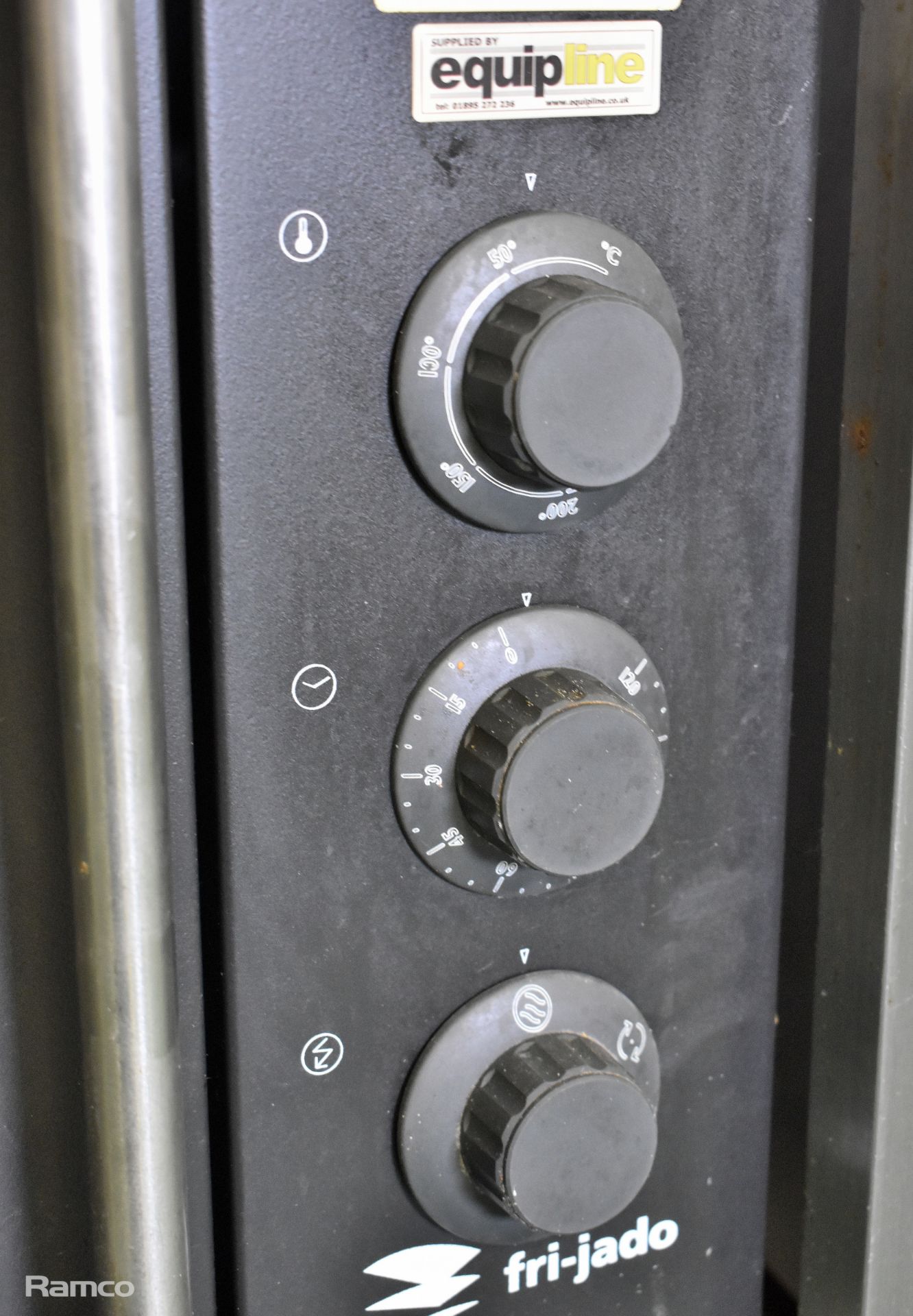 2x Fri-Jado TG110-M electric rotisserie ovens - 84 x 55 x 75cm, Stainless steel trolley - Image 7 of 7