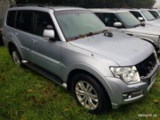 WV66 KKJ - Mitsubishi Shogun, Diesel, Silver, 2016