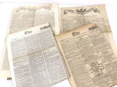 A group of newspapers including The Scotsman no.1, Saturday January 25th 1817, possible later