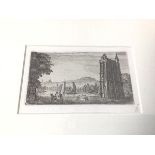 John Clerk of Eldin (1728-1812), Cambuskenneth Abbey and Stirling, only state etching, initialled