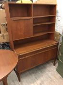 A mid century A.H. Mackintosh & Co. Ltd. dresser, the superstructure with an arrangement of