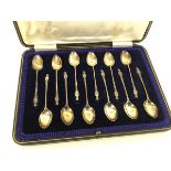 A set of twelve Sheffield silver 1920s apostle spoons, in original presentation box (combined: 160.