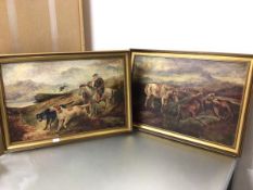 Robert Cleminson, Scottish (c.1864-1903), a pair of oils on canvas, Deer Stalking scenes, both