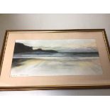 C. Hall, Betty Hill, pastel, signed bottom left (26cm x 57cm)