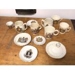 Royal Interest: a collection of commemorative china including mugs and saucers depicting Edward