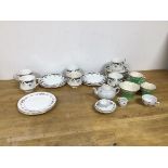 A mixed lot of china including a Paragon Coniston pattern teaset including six cups, saucers and