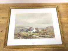 Grace Mary Trench (Irish, 1896-1941), Lochside Cottage Scene, watercolour, signed bottom right (25cm