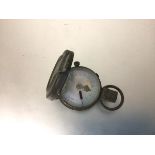 An Army brass compass, with inset glass top and mother of pearl dial, by Short ...., London (a/f) (