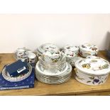 A large quantity of Royal Worcester Evesham pattern dishes including tureens, flan dishes, serving