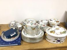 A large quantity of Royal Worcester Evesham pattern dishes including tureens, flan dishes, serving