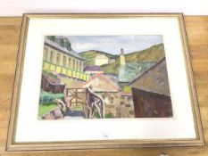 Frederick James Porter (British, 1883-1944), Street Scene, Provence, oil on canvas, initialled