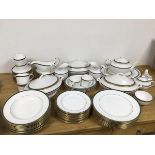 A Spode Tuscana pattern dinner service including ten dinner plates (27cm), eleven side plates, ten