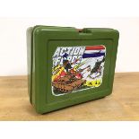 A 1980s Action Force lunch box, stamped Bluebird, Swindon, England verso (20cm x 22cm x 10cm)