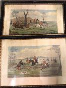 c.1900, two Hunting prints, one entitled, On the Scent, the other Full Cry, painted by H. Alken,