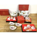 A mixed lot of china including boxed Royal Crown Derby including mug, condiment pots, salt and