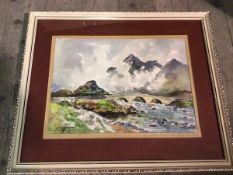 J.K. Maxton, Skye, watercolour, signed bottom left, titled bottom right indistinctly in pencil (27cm