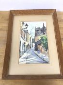 A Lacroix Montmartre Street Scene, signed bottom right (29cm x 18cm)