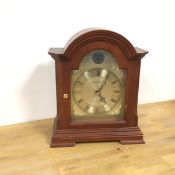 A modern mantel clock of architectural form, inscribed London Clock Company, Westminster-Whittington