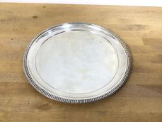 A 1934 Birmingham silver coaster (d.18cm) (204g)