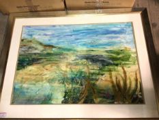Hattie Pattisson, (Scottish Contemporary), Summer Landscape, oil, signed lower right (55cm x 80cm)