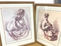 A. Sutherland, Female Nudes, limited edition prints, one numbered 220/850, the other 184/850, both