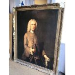 A photographic print of an 18thc Gentleman (145cm x 114cm)