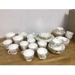 A Wedgwood Mirabelle teaset, including twelve teacups (6.5cm), twelve saucers, six side plates,