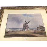 Copley Fielding, At Shoreham, watercolour, signed bottom right (25cm x 37cm)