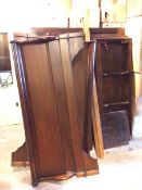 An unassembled double sleigh bed and wardrobe, possibly Barker & Stonehouse, Grosvenor