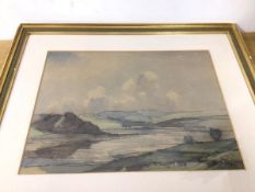 William T Wood RWS., Landscape, watercolour, signed bottom right (26cm x 35cm)