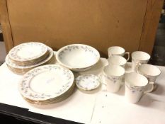 A part dinner service, Duchess Tranquility pattern including six coffee cups (10cm), six dinner