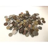 A collection of international 19thc to modern coins, with scattering of silver coins,