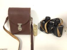 A mixed lot including a pair of Carl Zeiss Jena binoculars with original travelling case and a