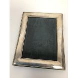 A Dublin silver photograph frame (22cm x 17cm)