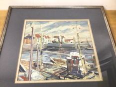 Kathleen Russell, Pittenweem, watercolour and gouache, signed bottom right, ex The Scottish Gallery,