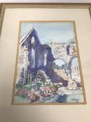 I.H. Wallace, Church Ruins, watercolour, signed and dated 1931 bottom right (24cm x 17cm)