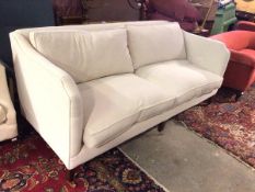 A Bryce Mackenzie, Edinburgh three seater sofa with straight back and shaped arms, two back and